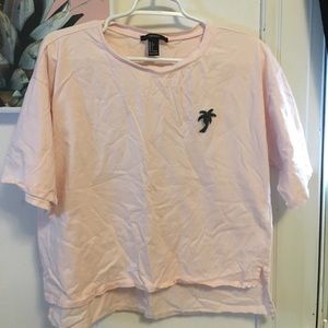 Forever 21 Pastel Palm Tree Tee